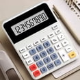 thumbnail image 1 of Basic Standard Calculators Portable Silent Keyboard Desktop Calculator with 10-Digit LCD Display,Suitable For Campus Office Home Simples Math Operations, 1 of 5