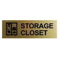thumbnail image 1 of Basic Storage Closet Sign (Brushed Gold) - Large, 1 of 5