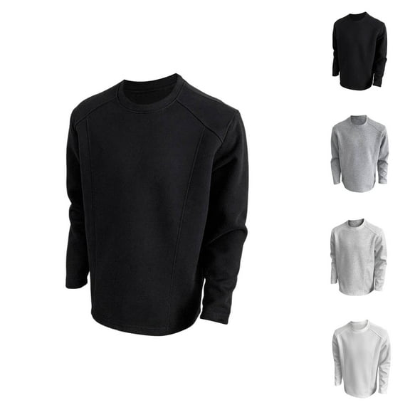 Basic Sweatshirts for Men Women 2025 Fall Long Sleeve Crewneck Casual Plain Sweatshirt Pullover Tops