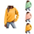 thumbnail image 1 of Basic Sweatshirts for Women 2025 Fall Winter Long Sleeve Crewneck Plain Athletic Sweatshirt Pullover Tops, 1 of 6