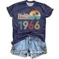 thumbnail image 1 of Basic T Shirts for Women 2026 Short Sleeve V-Neck Tees Fashion Y2K Crewneck 1966 Print Tops, 1 of 2