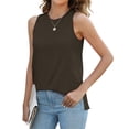 thumbnail image 1 of Basic T Shirts for Women Women's Casual Tunic Tops To Wear With Leggings Sleeveless Summer Prints Shirts Tanks, 1 of 6
