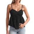 thumbnail image 1 of Basic Tank Tops for Women Vintage Plain Summer Tank Tops Adjustable Straps Comfy Square Neck Sleeveless Layering Shirts Camisole Flowy Tops Clothes Spring Outfits 2026, 1 of 6
