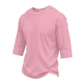 thumbnail image 1 of Basic Tees for Men 3/4 Sleeve Round Neck Solid T Shirts Causal Lightweight Summer and Fall Pull On Shirts, 3XL, 1 of 1