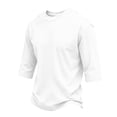 thumbnail image 1 of Basic Tees for Men 3/4 Sleeve Round Neck Solid T Shirts Causal Lightweight Summer and Fall Pull On Shirts, 3XL, 1 of 5