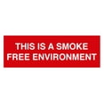 thumbnail image 1 of Basic This is a Smoke Free Environment Sign (Red) - Medium, 1 of 5