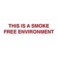 thumbnail image 1 of Basic This is a Smoke Free Environment Sign (White/Red) - Large, 1 of 5