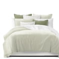 thumbnail image 1 of Basic Ticking Stripes Avocado Duvet Cover Set Full, 1 of 5