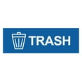 thumbnail image 1 of Basic Trash Sign (Blue) - Small, 1 of 5