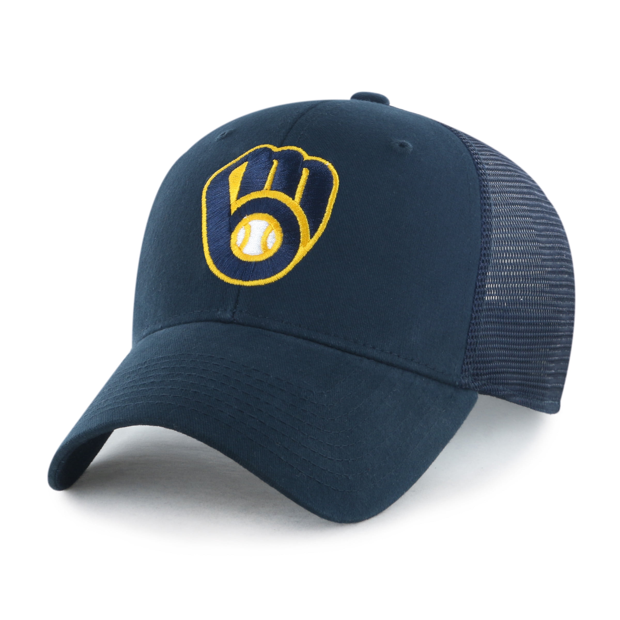 MLB Milwaukee Brewers Men's Snapback Trucker Hat