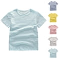 thumbnail image 1 of Basic Tshirts for Boys Girls Summer Casual Lightweight Breathable Short Sleeve Crewneck Plain T Shirts, 1 of 3