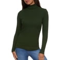 thumbnail image 1 of Womens Basic Turtleneck Long Sleeve Top, 1 of 2