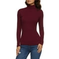 thumbnail image 1 of Womens Basic Turtleneck Long Sleeve Top, 1 of 2
