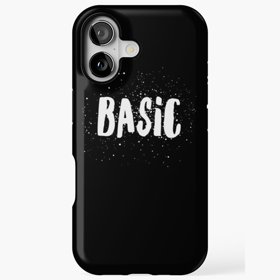 Basic Typography Minimal Retro Artistic Inspired Plain Quote Design iPhone Case 17 11 12 13 14 15 16 Pro Max