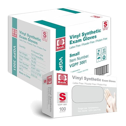 Basic Vinyl Synthetic Exam Gloves