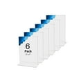 thumbnail image 1 of Basic Ware Acrylic Sign Holder 6 Pcs, 5" x 7" Clear, 1 of 6