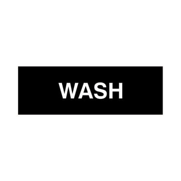 Basic Wash Sign (Black) - Large