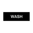 thumbnail image 1 of Basic Wash Sign (Black / Silver) - Large, 1 of 5