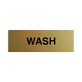 thumbnail image 1 of Basic Wash Sign (Brushed Gold) - Small, 1 of 5