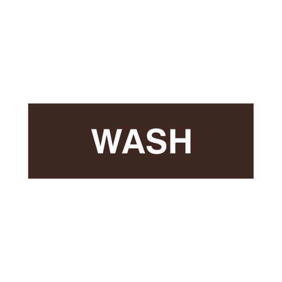 Basic Wash Sign (Dark Brown) - Small