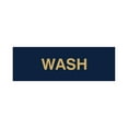 thumbnail image 1 of Basic Wash Sign (Navy Blue/Gold) - Small, 1 of 5