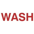 thumbnail image 1 of Basic Wash Sign (White/Red) - Large, 1 of 5