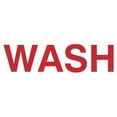 thumbnail image 1 of Basic Wash Sign (White/Red) - Medium, 1 of 5