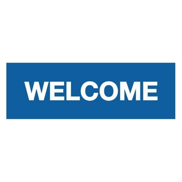 Basic Welcome Sign (Blue) - Medium