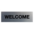 thumbnail image 1 of Basic Welcome Sign (Brushed Silver) - Large, 1 of 5