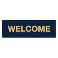 thumbnail image 1 of Basic Welcome Sign (Navy Blue/Gold) - Large, 1 of 5