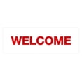 thumbnail image 1 of Basic Welcome Sign (White/Red) - Small, 1 of 5