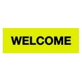 thumbnail image 1 of Basic Welcome Sign (Yellow / Black) - Large, 1 of 5
