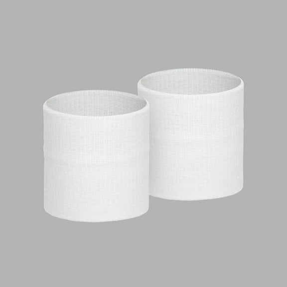 White Cotton Wristbands (Pair)