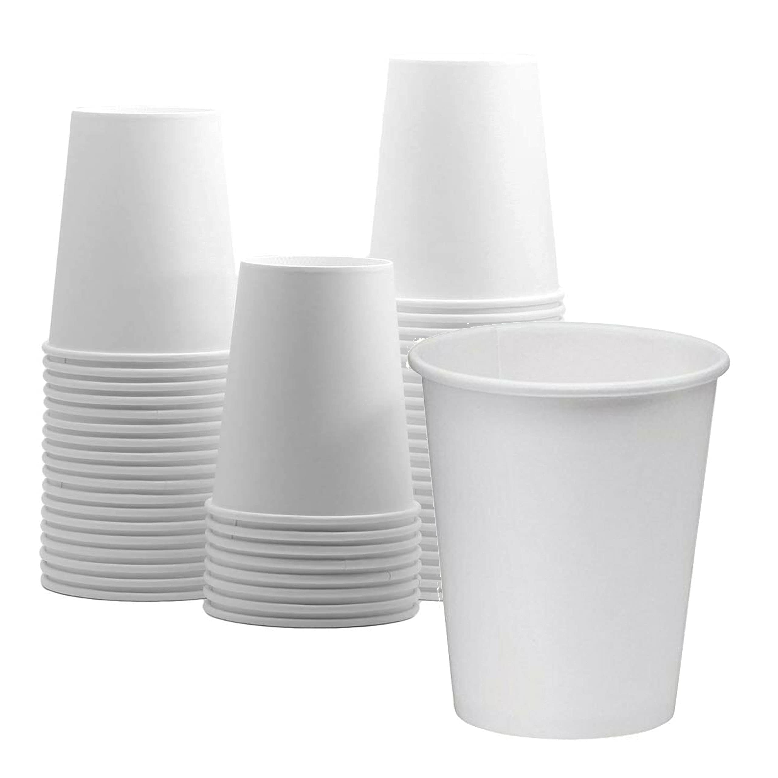 Basic White Paper Hot Cup, BPA-Free, Eco-friendly, Disposable, Leak ...