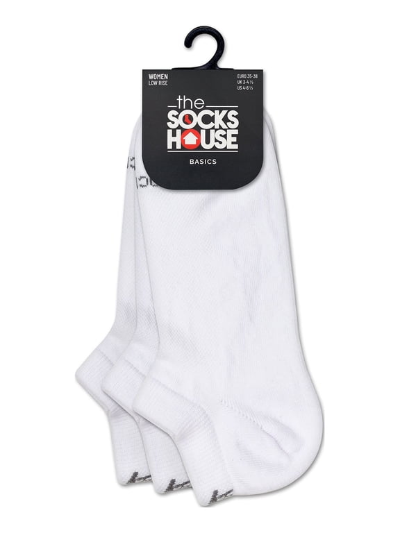 Basic White Trainer Socks with 3 Pairs