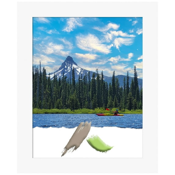 Basic White Wood Picture Frame, Photo Frame, Art Frame
