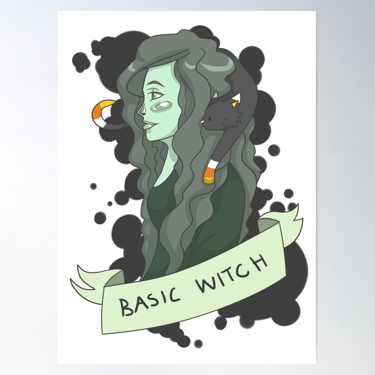 Basic Witch Poster Wall Art, Modern Wall Decor For Living Room Bedroom ...