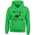 thumbnail image 1 of Basic Witch Printed Irish Green Hoodie Halloween Sweatshirt X-Large, 1 of 2