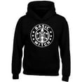 thumbnail image 1 of Basic Witch Star Logo Funny Boo Halloween Design Black Sweatshirt Hoodie Unisex Large, 1 of 2