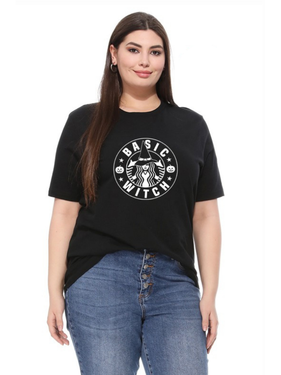Basic Witch - Women's Graphic Tee in Black