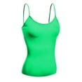 thumbnail image 1 of Basic Women Camisole Cami Built-In Shelf Bra Adjst Strap Tank Top - Junior Size, 1 of 2