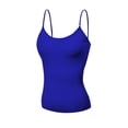 thumbnail image 1 of Basic Women Short Cami Built-In Shelf Bra - Royal, M, 1 of 3
