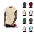 thumbnail image 1 of Basic Workout Tank Tops Men Lightweight Breathable Crewneck Muscle Sleeveless Shirt Athletic Running Gym Tanks, 1 of 7