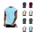 thumbnail image 1 of Basic Workout Tank Tops Men Lightweight Breathable Crewneck Muscle Sleeveless Shirt Athletic Running Gym Tanks, 1 of 7