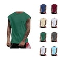 thumbnail image 1 of Basic Workout Tank Tops Men Lightweight Breathable Crewneck Muscle Sleeveless Shirt Athletic Running Gym Tanks, 1 of 7