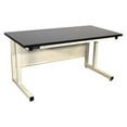 thumbnail image 1 of Basic Workstation Model Cantilever Heavy Duty, Black Chemical Guard, Light Beige Frame - 72 x 30 x 30 in., 1 of 1