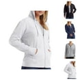 thumbnail image 1 of Basic Zip Up Hoodies for Women 2025 Long Sleeve Full Zipper Hoodie Jacket with Pockets Hooded Sweatshirt Pullover Tops, 1 of 5