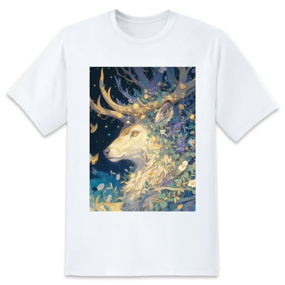 Basic top Tees For Women Loose Boyfriend ShirtsDeer Casual Blouse round neck