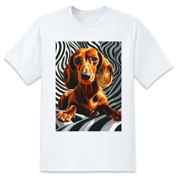 Basic top Tees For Women Loose Boyfriend ShirtsDog Casual Blouse round neck