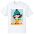 thumbnail image 1 of Basic top Tees For Women Loose Boyfriend ShirtsGirl Casual Blouse round neck, 1 of 5